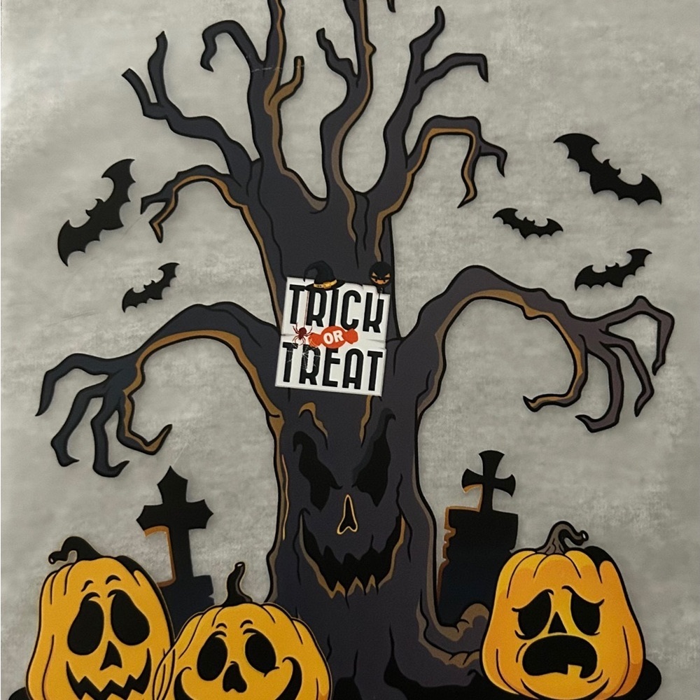 Halloween Trick or Treat graphic t-shirt. Made to order. Size 2T-3X U pick color